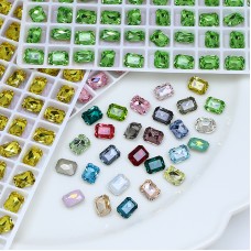 DZ 3008 8*6mm octagon shape crystal fancy stone for nail art